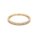 14K Yellow Gold Diamond Wedding Band with 1/10 CTW