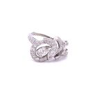 14K White Gold 1/1ctw Diamond Vintage Ring