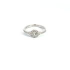 18K White Gold Diamond Ring with 0.73ctw Diamonds