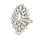 14K White Gold 4 1/2ctw Diamond Ring