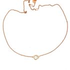 18K Rose Gold Necklace with GIA 2161935278 Pear 0.70 DVS1