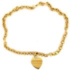 Tiffany & Co. 18K Yellow Gold Heart Tag Chocker Necklace