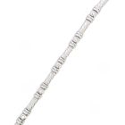 14K White Gold 1/2ctw Diamond Bracelet