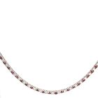 14K White Gold Necklace with 4.13ctw Diamonds and 4.60ctw Rubies