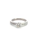 Tiffany & Co. Platinum .92ct ctw Engagement Ring with .69 GVS1 VGGD None
