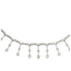 18K White Gold 1 1/3ctw Diamond Dangle Necklace