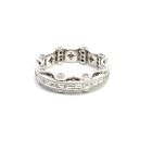 18K White Gold Band with 1.75ctw Diamonds