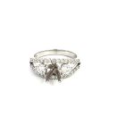 14K White Gold Semi-Mount with 0.94ctw Diamonds