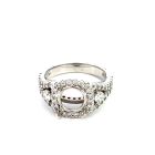 14K White Gold Semi-Mount with 1.27ctw Diamonds