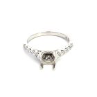 14K White Gold Semi-Mount with 0.34ctw Diamonds