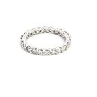 14K White Gold Band with 1.44ctw Diamonds
