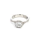 14K White Gold Semi-Mount with 0.38ctw Diamonds