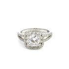 14K White Gold Semi-Mount with 0.97ctw Diamonds