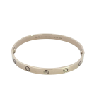 18K White Gold Classic Cartier Love Bracelet Classic Model with Screwdriver. Size 19
