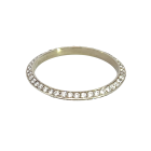 18K White Gold 1/1ctw Diamond Knife Edge Band