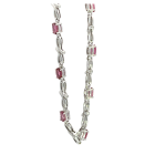 14K White Gold 2.25ctw Pink Tourmaline Bracelet