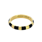 18K Yellow Gold Enamel Band Hidalgo