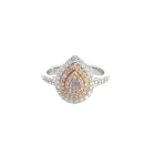 18K White & Rose Gold Ring with 0.70ctw Diamonds