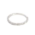 14K White Gold 3/8ctw Diamond Twist Pave Band