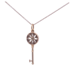 Tiffany & Co. 18K Yellow Gold Diamond Daisy Key Necklace