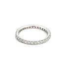 14K White Gold 1/1ctw Diamond Eternity Band