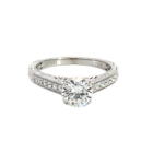 Kirk Kara 18K White Gold 0.21ctw Diamond Semi-Mount