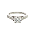 Kirk Kara 18K White Gold 0.10ctw Diamond Semi-Mount