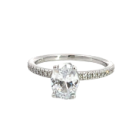 14K White Gold 0.28ctw Semi-Mount