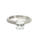 Michael M 18K White Gold 0.60ctw Diamond Semi-Mount