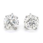 14K White Gold 1.20ctw Diamond Stud Earrings