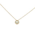 14K Yellow Gold .78ct Diamond Solitaire Slide Pendant GIA 1231685338 Round .78 KVS1 EXVEX None
