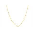 14K Yellow Gold 1 1/6ctw Diamonds by the yard Marquise Center Necklace