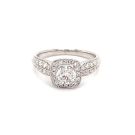 14K White Gold 1/1ctw Diamond Engagement Ring