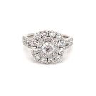 14K White Gold 2/1ctw Diamond Engagement Ring