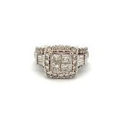 14K White Gold 2 1/2ctw Diamond Composite Ring