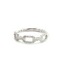 18K White Gold Ring with 0.25ctw Diamonds