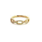 18K Yellow Gold Ring with 0.25ctw Diamonds