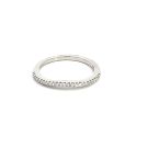 14K White Gold Band with 1.00ct CZ