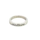 Platinum Band with 0.14ctw Diamonds