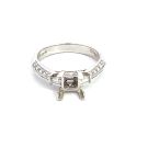 Platinum Semi-Mount with 0.45ctw Diamonds