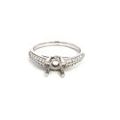 18K White Gold Wedding Set with 0.40ctw Diamonds