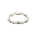 14K White Gold Band with 0.51ctw Diamonds