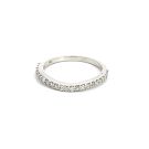 14K White Gold Band with 0.32ctw Diamonds