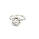 18K White Gold Semi-Mount with 0.44ctw Diamonds