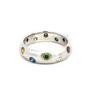 14K White Gold Irradiated Band with 1.24ctw Diamonds
