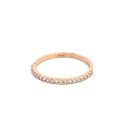 14K Rose Gold Band with 0.13ctw Diamonds