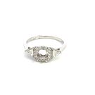 14K White Gold Semi-Mount with 0.27ctw Diamonds