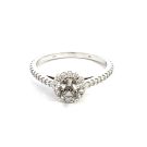 14K White Gold Semi-Mount with 0.86ctw Diamonds