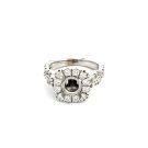 14K White Gold Semi-Mount with 0.66ctw Diamonds