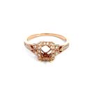 14K Rose Gold Semi-Mount with 0.46ctw Diamonds